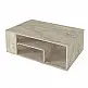 Τραπεζάκι σαλονιού Abdera Megapap χρώμα travertine 110x60x42εκ. | GP042-0240,5