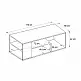 Τραπεζάκι σαλονιού Abdera Megapap χρώμα travertine 110x60x42εκ. | GP042-0240,5