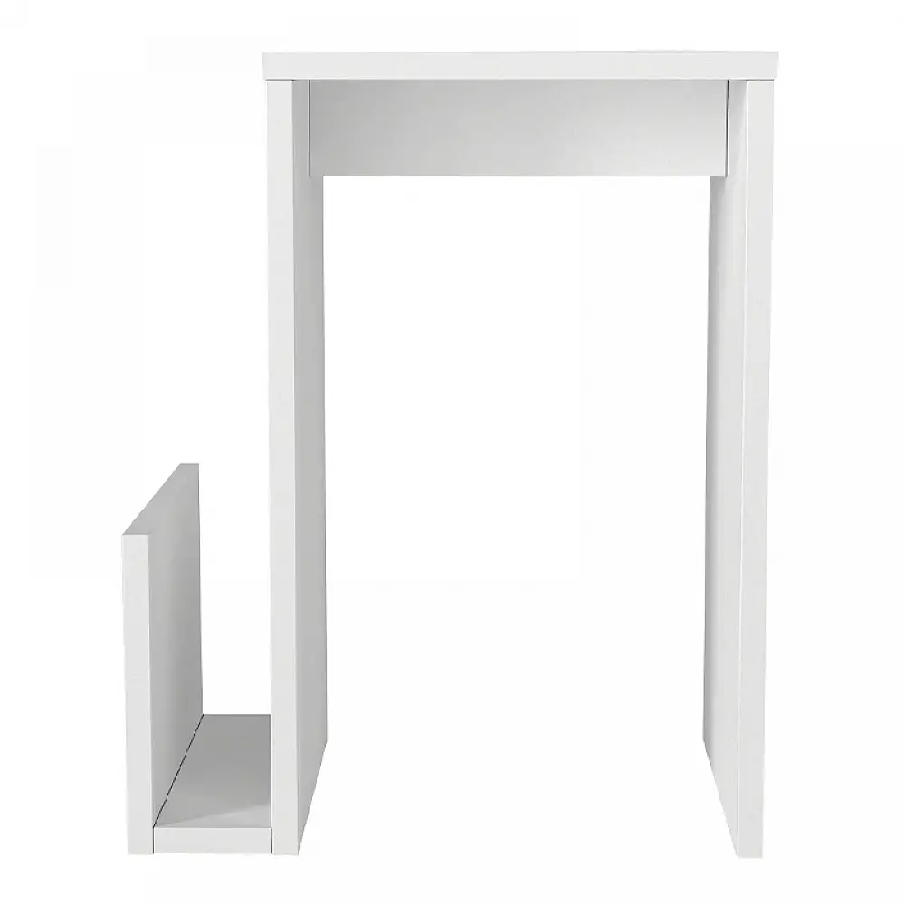 Τραπεζάκι βοηθητικό Regnar Megapap χρώμα λευκό  43,1x33,5x52εκ. | GP042-0250,3