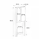 Έπιπλο πλυντηρίου Romme Megapap χρώμα sepet oak 65x27,1x180εκ. Έπιπλο πλυντηρίου Romme Megapap χρώμα sepet oak 65x27,1x180εκ.