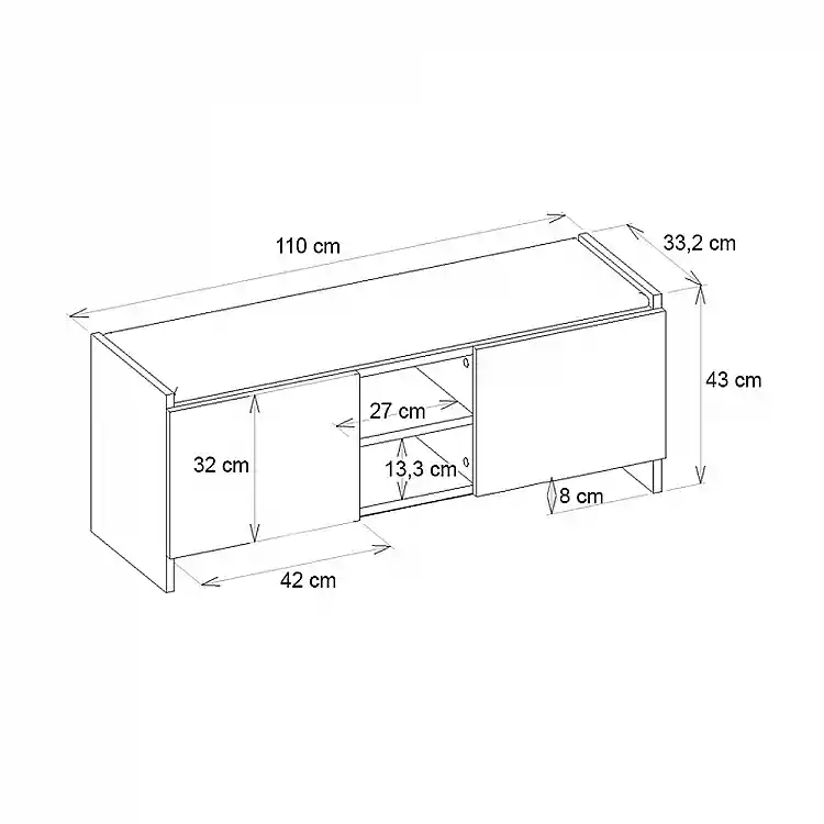 Παπουτσοθήκη Verly Megapap χρώμα γκρι σκυροδέματος 110x33,2x43εκ. | GP042-0255,4