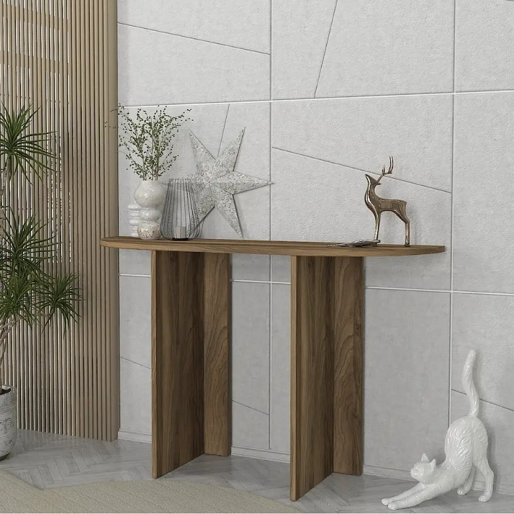 Κονσόλα Cortado Megapap χρώμα καρυδί 120x35x75εκ. | GP042-0259,1