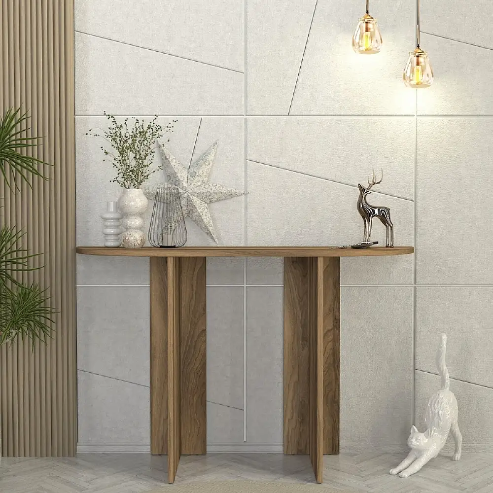 Κονσόλα Cortado Megapap χρώμα καρυδί 120x35x75εκ. | GP042-0259,1