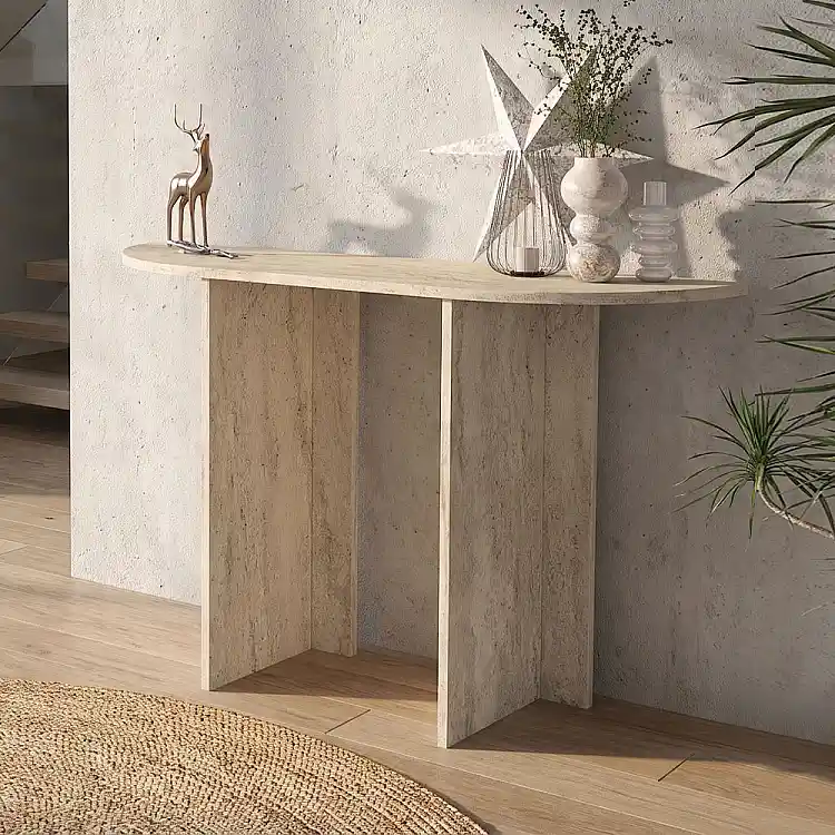 Κονσόλα Cortado Megapap χρώμα travertine 120x35x75εκ. | GP042-0259,3