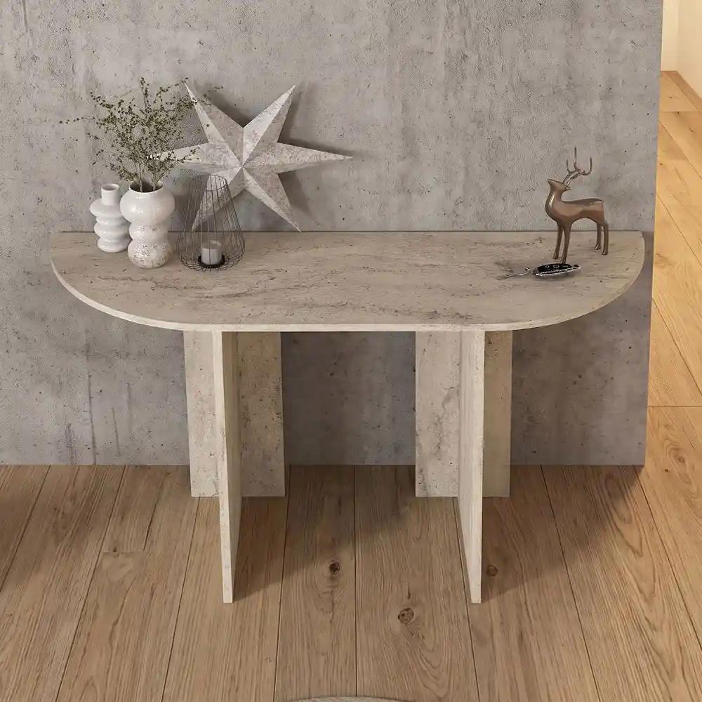 Κονσόλα Cortado Megapap χρώμα travertine 120x35x75εκ. | GP042-0259,3