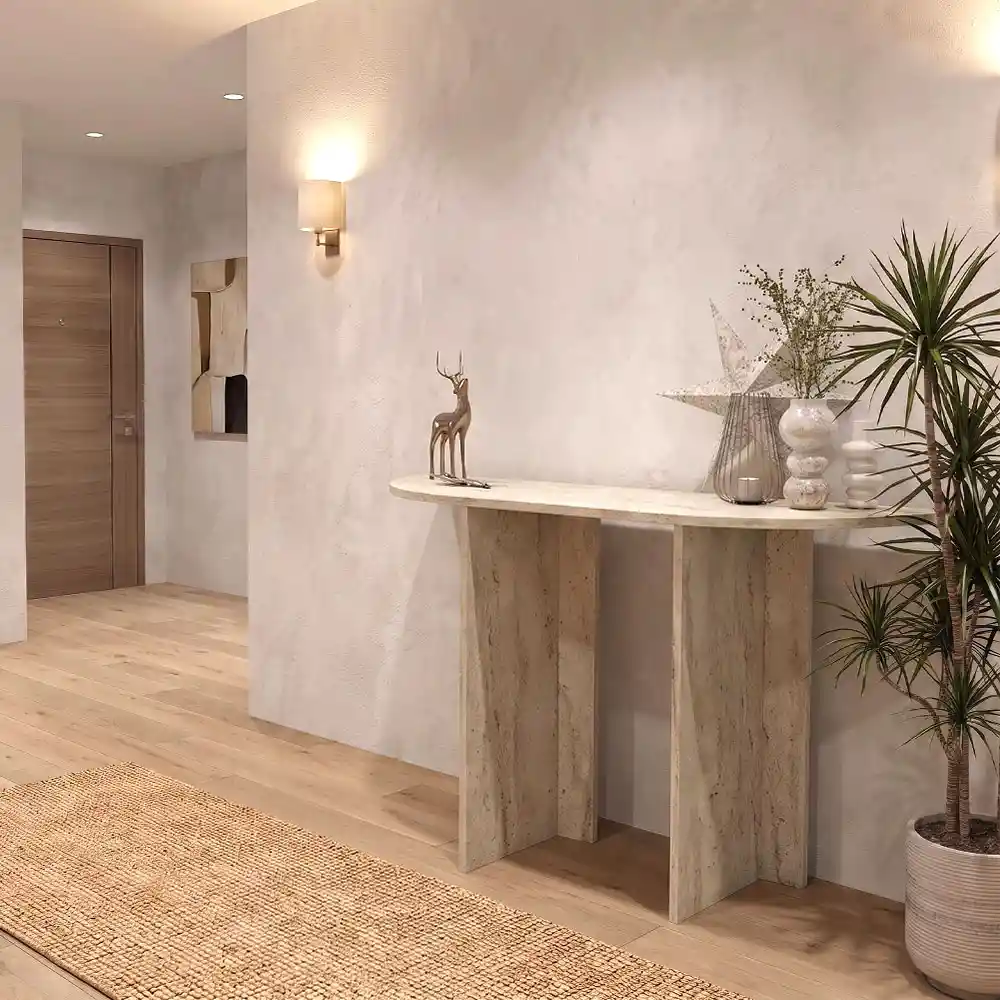 Κονσόλα Cortado Megapap χρώμα travertine 120x35x75εκ. | GP042-0259,3