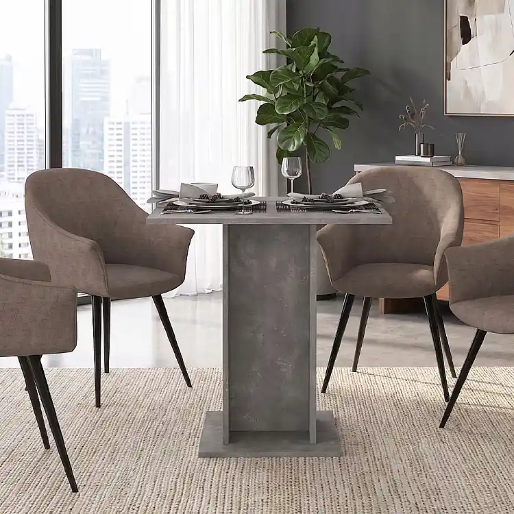 Τραπέζι Allos Megapap χρώμα γκρι σκυροδέματος 75x75x77εκ. | GP042-0263,4
