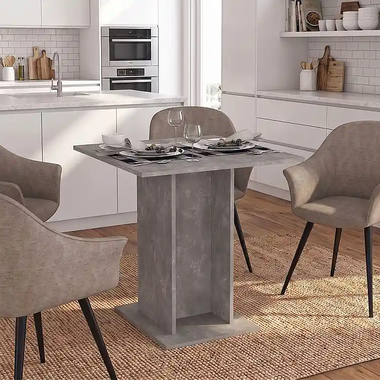 Τραπέζι Allos Megapap χρώμα γκρι σκυροδέματος 75x75x77εκ. | GP042-0263,4