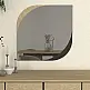 Καθρέπτης τοίχου Lava Μegapap χρώμα rota oak - ανθρακί 70x2,2x70εκ. - GP042-0293,1
