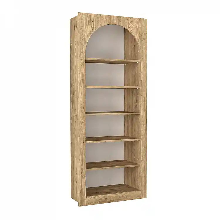 Βιβλιοθήκη Voila Megapap χρώμα sepet oak 74x35x180εκ. | GP042-0314,2