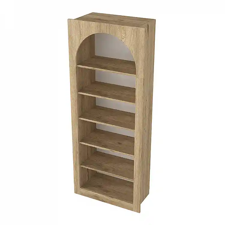 Βιβλιοθήκη Voila Megapap χρώμα sepet oak 74x35x180εκ. | GP042-0314,2