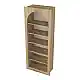 Βιβλιοθήκη Voila Megapap χρώμα sepet oak 74x35x180εκ. | GP042-0314,2