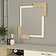 Καθρέπτης τοίχου Selinos Μegapap χρώμα sandstone - rota oak 65x2,2x85εκ. - GP042-0315,1
