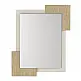 Καθρέπτης τοίχου Selinos Μegapap χρώμα sandstone - rota oak 65x2,2x85εκ. - GP042-0315,1