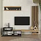 Σύνθεση τηλεόρασης Dumont Megapap χρώμα ανθρακί - sepet oak 240x36,8x200εκ. - GP042-0322,2 Σύνθεση τηλεόρασης Dumont Megapap χρώμα ανθρακί - sepet oak 240x36,8x200εκ. - GP042-0322,2