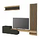 Σύνθεση τηλεόρασης Dumont Megapap χρώμα ανθρακί - sepet oak 240x36,8x200εκ. - GP042-0322,2 Σύνθεση τηλεόρασης Dumont Megapap χρώμα ανθρακί - sepet oak 240x36,8x200εκ. - GP042-0322,2