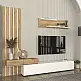 Σύνθεση τηλεόρασης Rosaline Megapap χρώμα λευκό - sepet oak 233x31,3x196,8εκ. - GP042-0324,1 Σύνθεση τηλεόρασης Rosaline Megapap χρώμα λευκό - sepet oak 233x31,3x196,8εκ. - GP042-0324,1