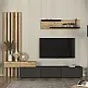 Σύνθεση τηλεόρασης Rosaline Megapap χρώμα ανθρακί - sepet oak 233x31,3x196,8εκ. - GP042-0324,2 Σύνθεση τηλεόρασης Rosaline Megapap χρώμα ανθρακί - sepet oak 233x31,3x196,8εκ. - GP042-0324,2