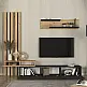 Σύνθεση τηλεόρασης Rosaline Megapap χρώμα ανθρακί - sepet oak 233x31,3x196,8εκ. - GP042-0324,2 Σύνθεση τηλεόρασης Rosaline Megapap χρώμα ανθρακί - sepet oak 233x31,3x196,8εκ. - GP042-0324,2