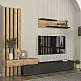 Σύνθεση τηλεόρασης Rosaline Megapap χρώμα ανθρακί - sepet oak 233x31,3x196,8εκ. - GP042-0324,2 Σύνθεση τηλεόρασης Rosaline Megapap χρώμα ανθρακί - sepet oak 233x31,3x196,8εκ. - GP042-0324,2