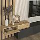 Σύνθεση τηλεόρασης Rosaline Megapap χρώμα ανθρακί - sepet oak 233x31,3x196,8εκ. - GP042-0324,2 Σύνθεση τηλεόρασης Rosaline Megapap χρώμα ανθρακί - sepet oak 233x31,3x196,8εκ. - GP042-0324,2