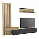 Σύνθεση τηλεόρασης Rosaline Megapap χρώμα ανθρακί - sepet oak 233x31,3x196,8εκ. - GP042-0324,2 Σύνθεση τηλεόρασης Rosaline Megapap χρώμα ανθρακί - sepet oak 233x31,3x196,8εκ. - GP042-0324,2