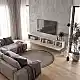 Έπιπλο τηλεόρασης επιτοίχιο Espanse Megapap χρώμα sandstone 241,8x31,7x30εκ. | GP042-0328,8