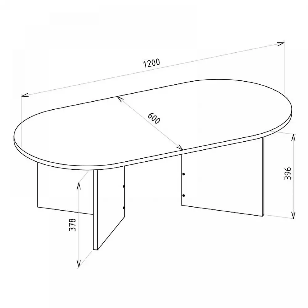 Τραπεζάκι σαλονιού Cortado Megapap χρώμα sencron black 120x60x39,6εκ. | GP042-0329,5
