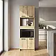 Ντουλάπι κουζίνας - μπάνιου Alvento Megapap χρώμα sapphire oak 60x42x180εκ. | GP042-0331,2