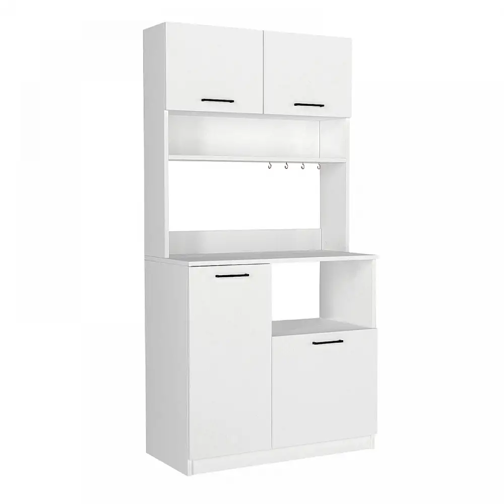 Έπιπλο κουζίνας Tuco 2 Megapap χρώμα λευκό 90x40x180εκ. | GP042-0333,1