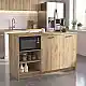 Τραπέζι - Πάγκος κουζίνας Peres Megapap χρώμα sepet oak 150x70x91,8εκ. | GP042-0343,4