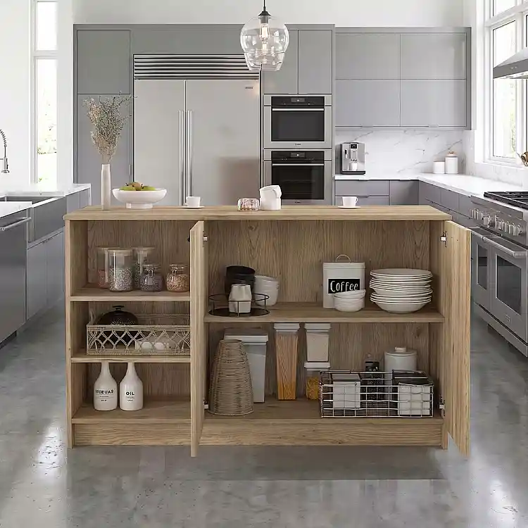 Τραπέζι - Πάγκος κουζίνας Peres Megapap χρώμα sepet oak 150x70x91,8εκ. | GP042-0343,4