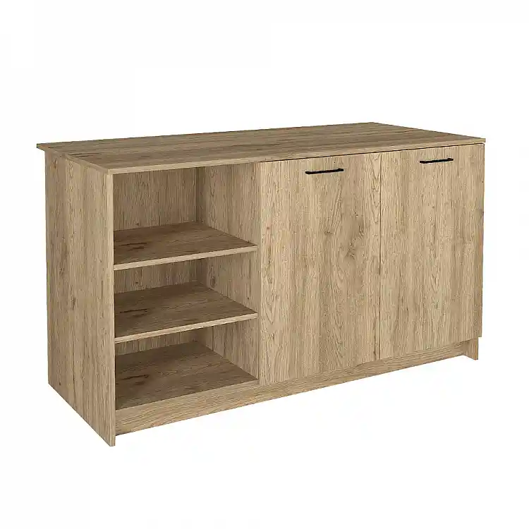 Τραπέζι - Πάγκος κουζίνας Peres Megapap χρώμα sepet oak 150x70x91,8εκ. | GP042-0343,4
