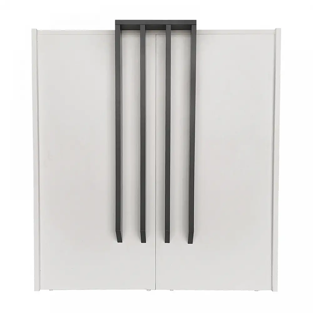 Γραφείο υποδοχής - reception Hola Megapap χρώμα λευκό - ανθρακί 93,6x45,2x110,3εκ. | GP042-0344,1