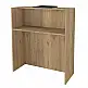 Γραφείο υποδοχής - reception Hola Megapap χρώμα sepet oak - ανθρακί 93,6x45,2x110,3εκ. | GP042-0344,2