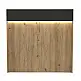 Γραφείο υποδοχής - reception Wilko Megapap με LED χρώμα sepet oak - ανθρακί 113,6x42x110εκ. | GP042-0345,1