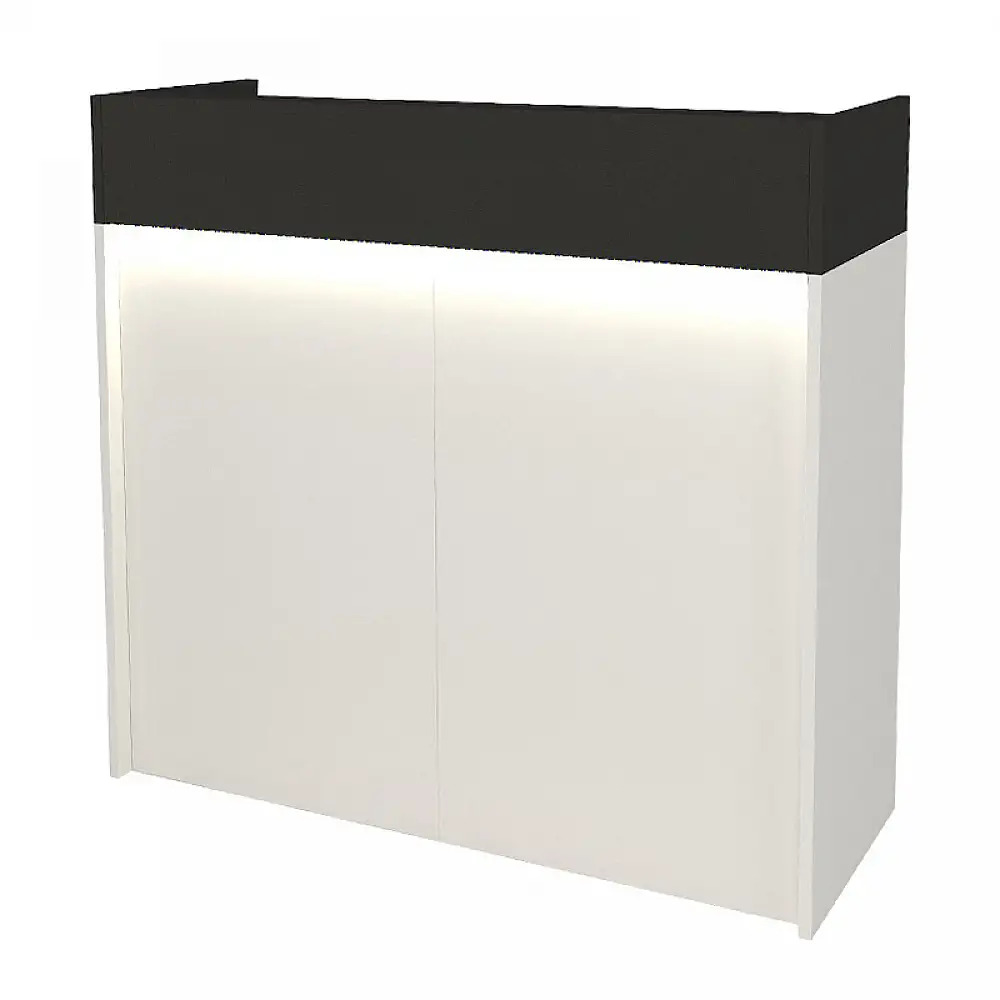 Γραφείο υποδοχής - reception Wilko Megapap με LED χρώμα λευκό - ανθρακί 113,6x42x110εκ. | GP042-0345,2