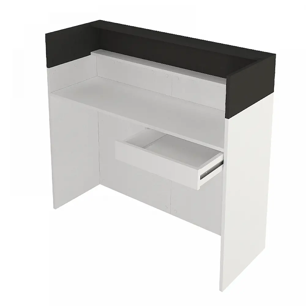 Γραφείο υποδοχής - reception Wilko Megapap με LED χρώμα λευκό - ανθρακί 113,6x42x110εκ. | GP042-0345,2