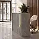 Γραφείο υποδοχής - reception Navita Megapap με LED χρώμα γκρι σκυροδέματος 113,6x42x111,8εκ. | GP042-0348,4
