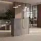 Γραφείο υποδοχής - reception Navita Megapap με LED χρώμα γκρι σκυροδέματος 113,6x42x111,8εκ. | GP042-0348,4