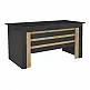 Γραφείο εργασίας Epito Megapap χρώμα ανθρακί - sepet oak 140x59,6x76,8εκ. | GP042-0353,1