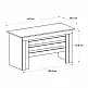 Γραφείο εργασίας Epito Megapap χρώμα ανθρακί - sepet oak 140x59,6x76,8εκ. | GP042-0353,1