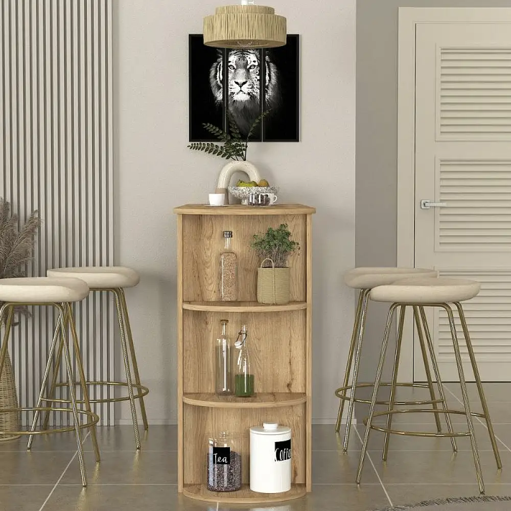 Τραπέζι μπαρ Vigne Megapap χρώμα sepet oak 150x51,6x101,8εκ. | GP042-0356,1