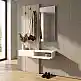 Έπιπλο εισόδου Elois Megapap χρώμα λευκό - sepet oak 96,6x26,8x195,5εκ. | GP042-0359,3