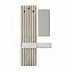 Έπιπλο εισόδου Elois Megapap χρώμα λευκό - sepet oak 96,6x26,8x195,5εκ. | GP042-0359,3
