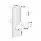 Έπιπλο εισόδου Elois Megapap χρώμα λευκό - sepet oak 96,6x26,8x195,5εκ. | GP042-0359,3