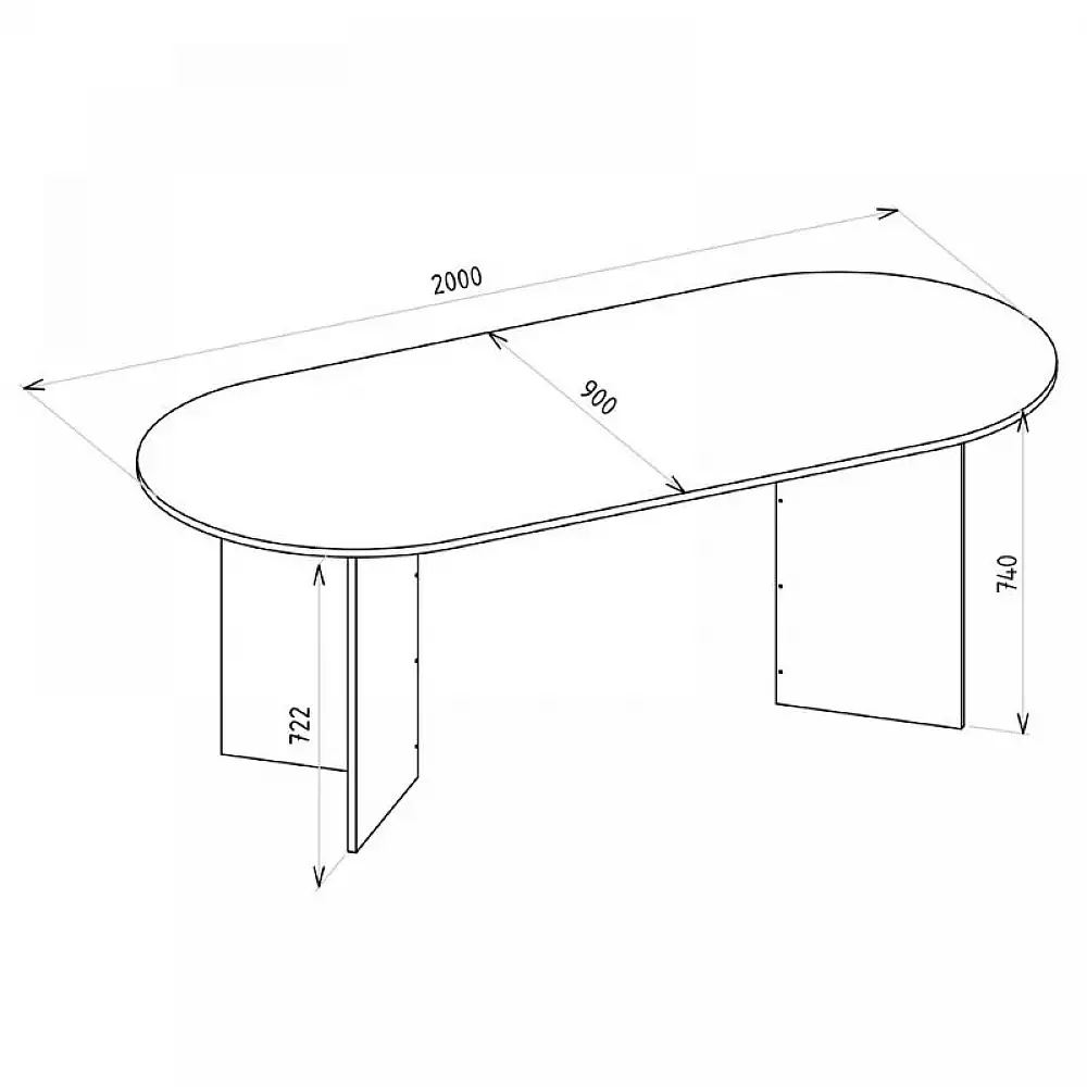 Τραπέζι Cortado Megapap χρώμα sapphire oak 200x90x74εκ. | GP042-0366,1