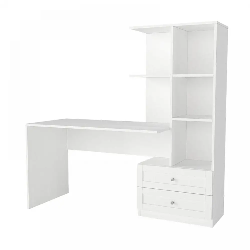 Γραφείο εργασίας Mantra Megapap χρώμα λευκό 150x60x152εκ. | GP042-0368,1