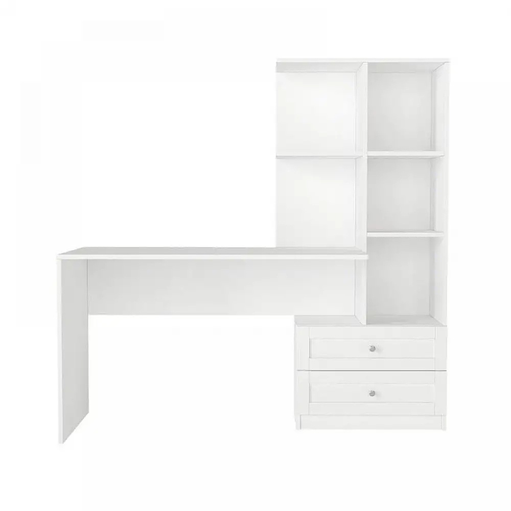 Γραφείο εργασίας Mantra Megapap χρώμα λευκό 150x60x152εκ. | GP042-0368,1