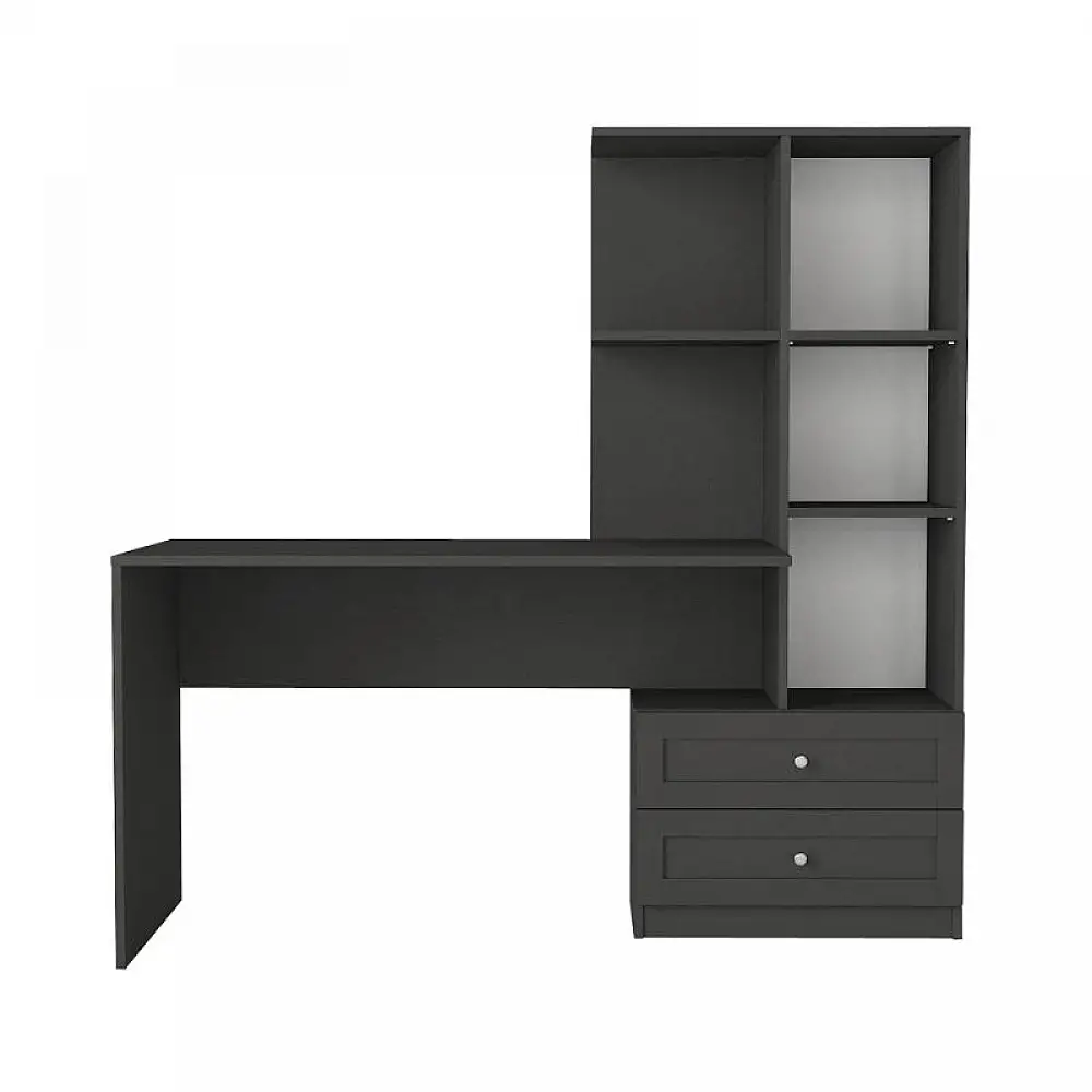 Γραφείο εργασίας Mantra Megapap χρώμα ανθρακί 150x60x152εκ. | GP042-0368,2